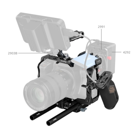 SmallRig 4575B - zaawansowany zestaw z klatką do Blackmagic Design Cinema 6K - przykład użycia